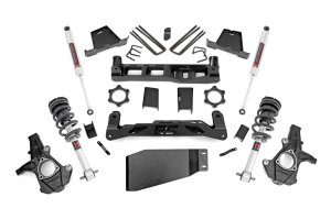 GMC Sierra 1500 Suspension Lift Kit - Front + Rear - Rough Country - M1 Struts/M1 - '07-'13